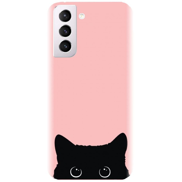 Szilikon tok kompatibilis a Samsung Galaxy S21 Plus - Black Cat modellel