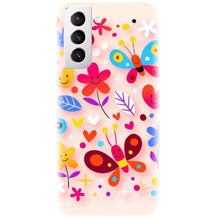 Szilikon tok kompatibilis a Samsung Galaxy S21 Plus - Butterfly 002 modellel