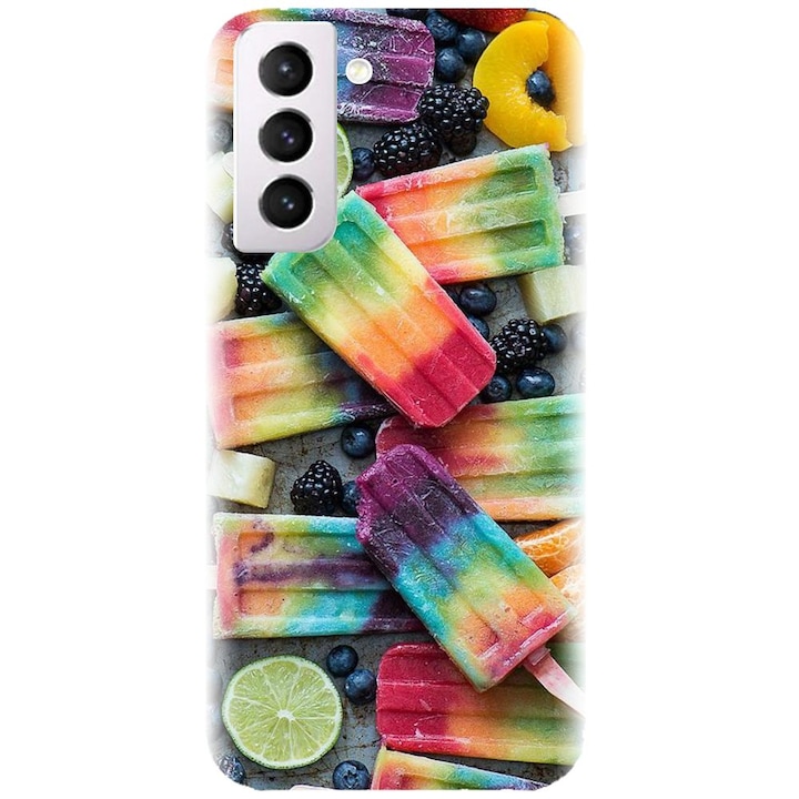 Samsung Galaxy S21 Plus - Colorful Ice Cream modellel kompatibilis szilikon tok