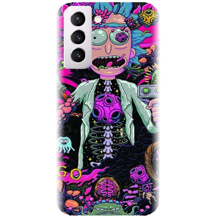 Szilikon tok kompatibilis a Samsung Galaxy S21 FE - Rick And Morty modellel