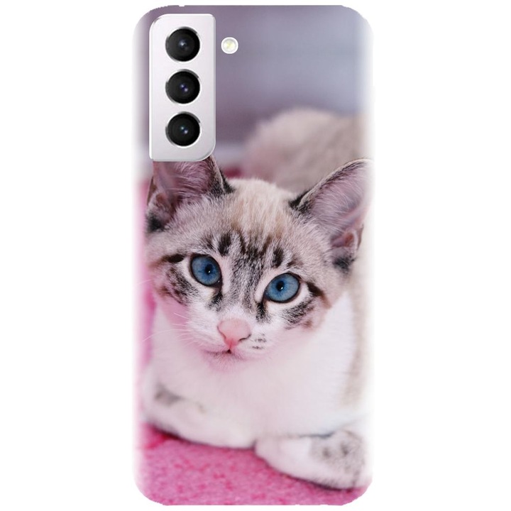 Szilikon tok kompatibilis a Samsung Galaxy S21 Plus - Siamese Kitty modellel