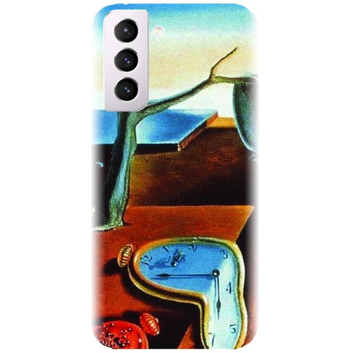 Husa din silicon compatibila cu Samsung Galaxy S21 FE - model The Persistence Of Memory