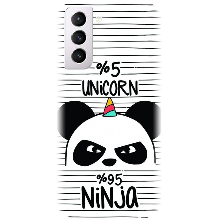 Szilikon tok kompatibilis a Samsung Galaxy S21 FE - Unicorn Ninja modellel