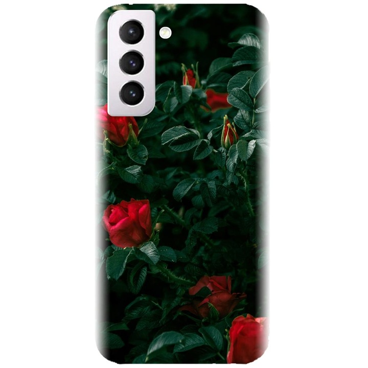 Szilikon tok kompatibilis a Samsung Galaxy S21 FE - Red Roses modellel