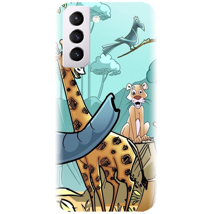 Samsung Galaxy S21 FE-vel kompatibilis szilikon tok - Gyermekrajzos modell