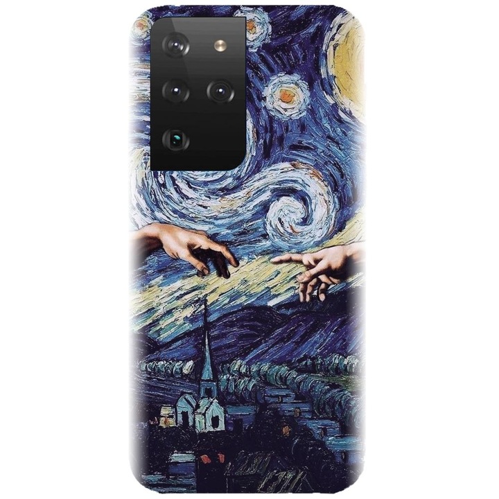 Szilikon tok kompatibilis a Samsung Galaxy S21 Ultra - Arta modellel