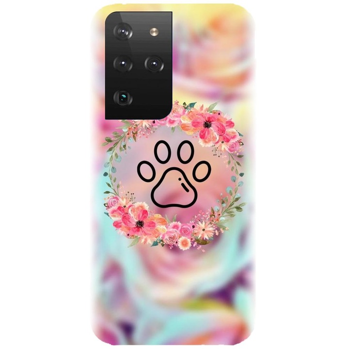 Husa din silicon compatibila cu Samsung Galaxy S21 Ultra - model Animal Love
