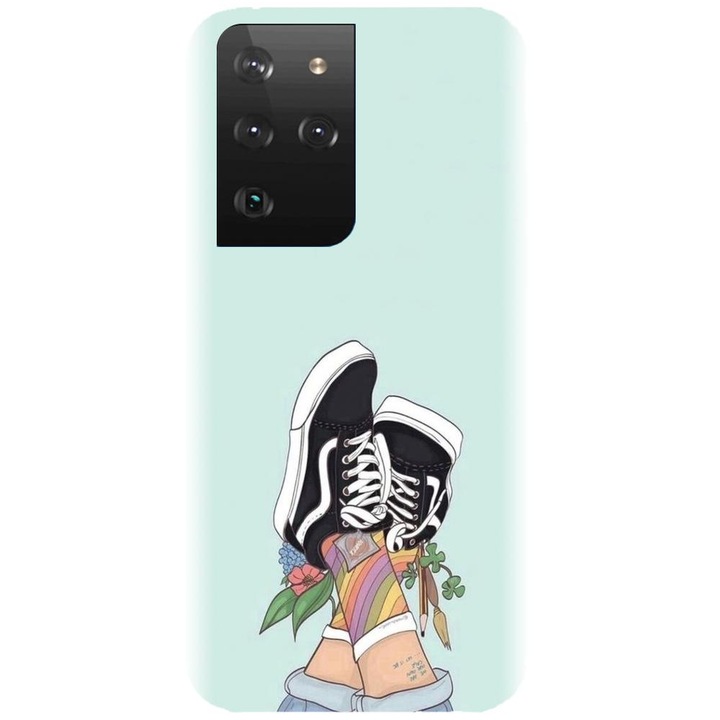 Husa din silicon compatibila cu Samsung Galaxy S21 Ultra - model Relax 2