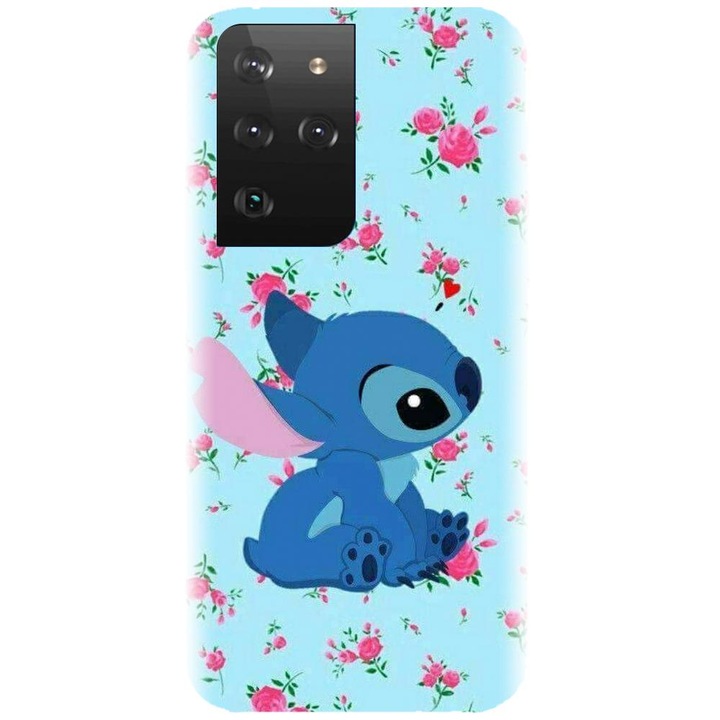 Husa din silicon compatibila cu Samsung Galaxy S21 Ultra - model Stitch Cellphone