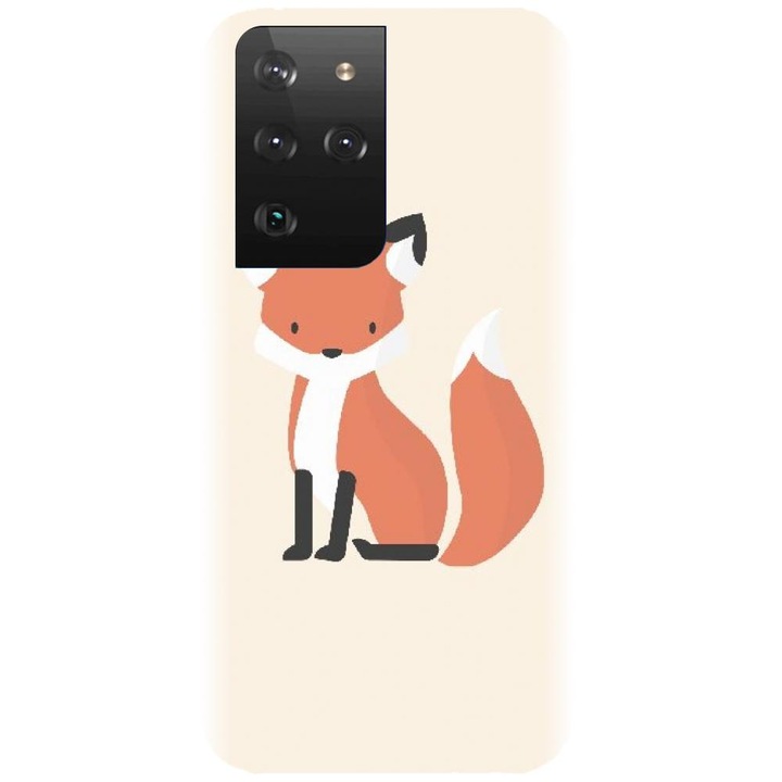 Szilikon tok kompatibilis a Samsung Galaxy S21 Ultra - Fox modellel