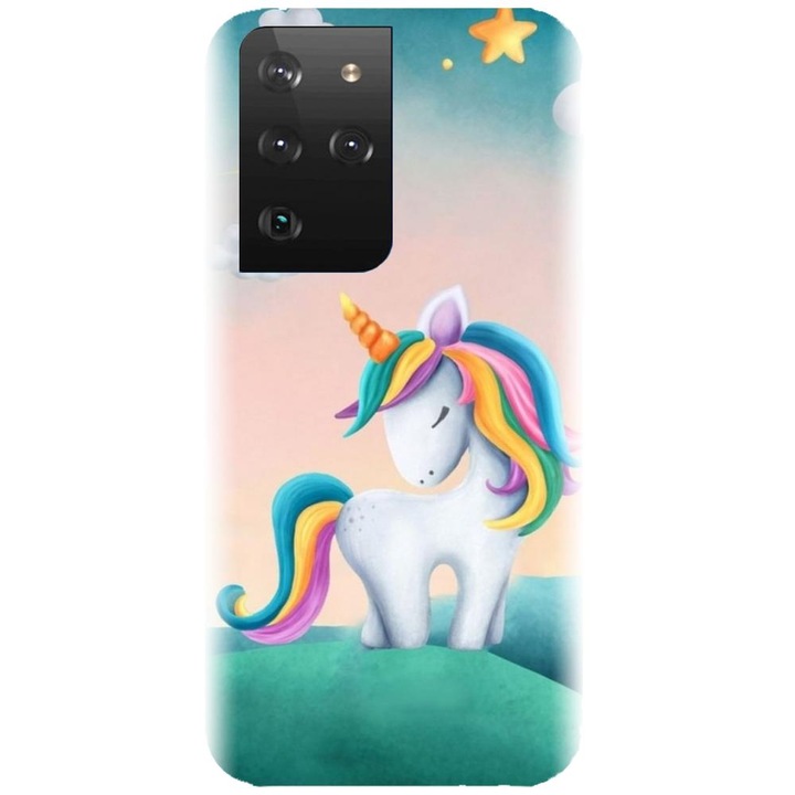 Szilikon tok kompatibilis a Samsung Galaxy S21 Ultra - Magic Unicorn modellel