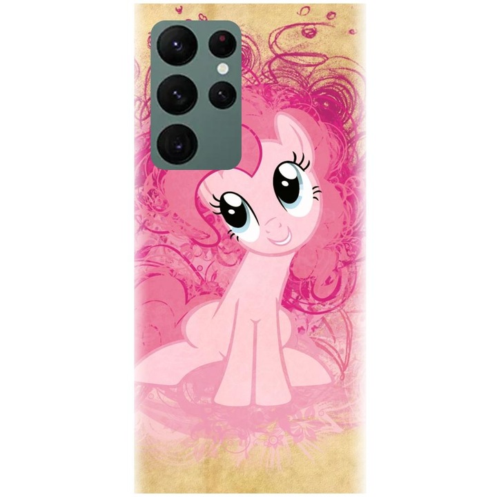 Силиконов калъф, съвместим с Samsung Galaxy S22 Ultra - модел Pinkie pie