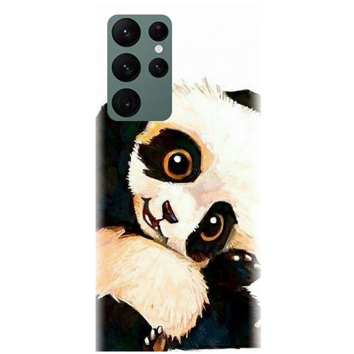 Силиконов калъф, съвместим с модел Samsung Galaxy S22 Ultra - Baby Panda 002
