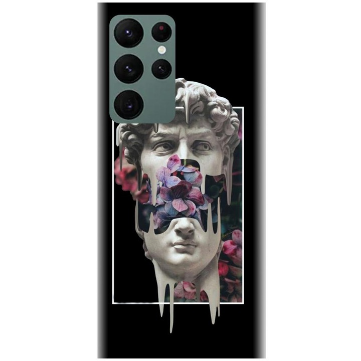 Силиконов калъф, съвместим с модел Samsung Galaxy S22 Ultra - Contemporary Art 1