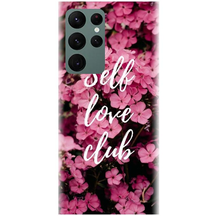 Силиконов калъф, съвместим с модел Samsung Galaxy S22 Ultra - Love Self Love Club