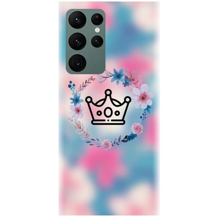 Силиконов калъф, съвместим с Samsung Galaxy S22 Ultra - модел Qeen