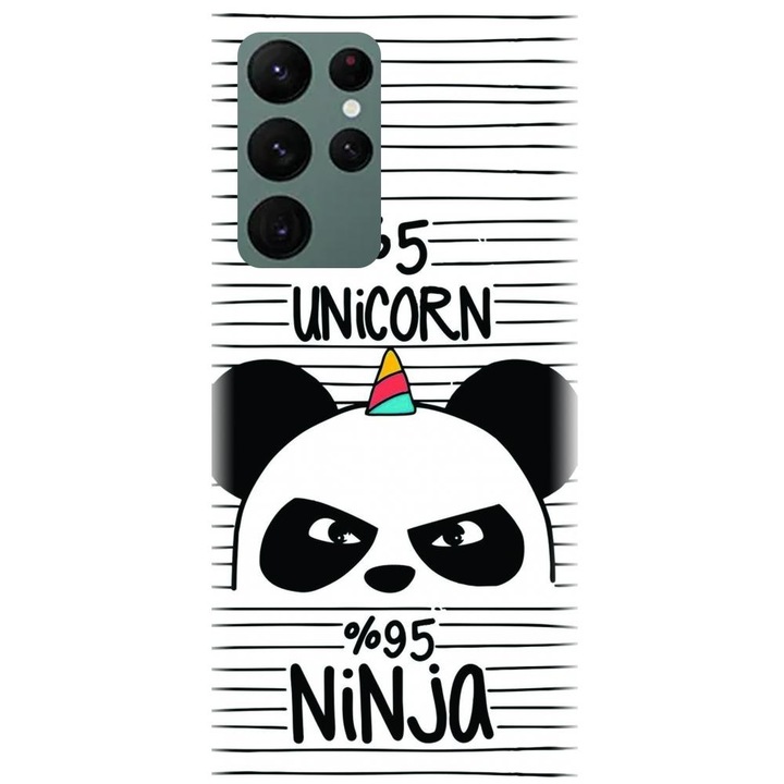 Силиконов калъф, съвместим с модел Samsung Galaxy S22 Ultra - Unicorn Ninja