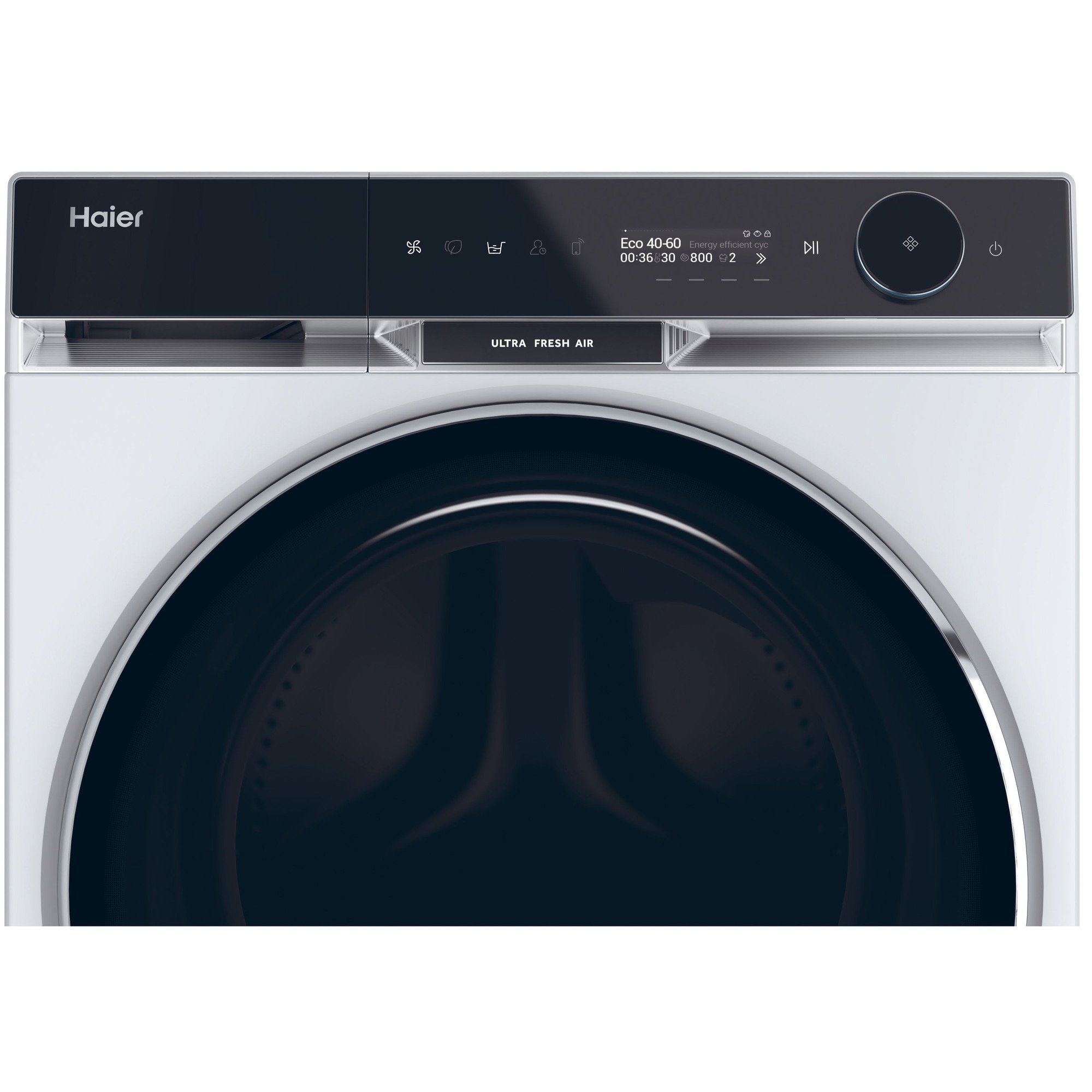 Masina de spalat HAIER HW100-BD14397U1S, Motor Direct Motion, clasa A-20%, 10 kg, 1400 rpm, Ultra Fresh, WiFi/ hOn app, Steam, Autodose, ABT, display LCD, Refresh, alba