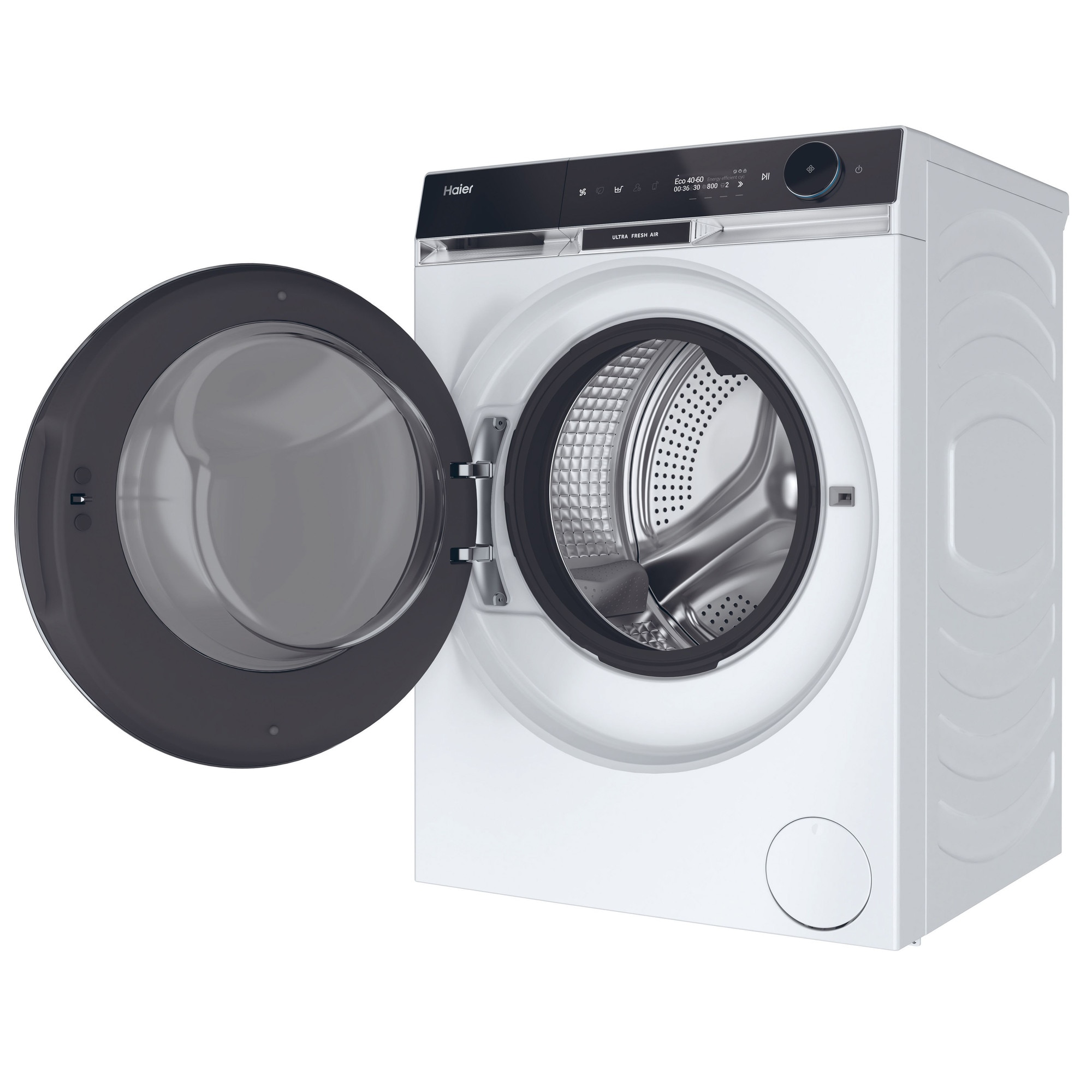 Masina de spalat HAIER HW100-BD14397U1S, Motor Direct Motion, clasa A-20%, 10 kg, 1400 rpm, Ultra Fresh, WiFi/ hOn app, Steam, Autodose, ABT, display LCD, Refresh, alba