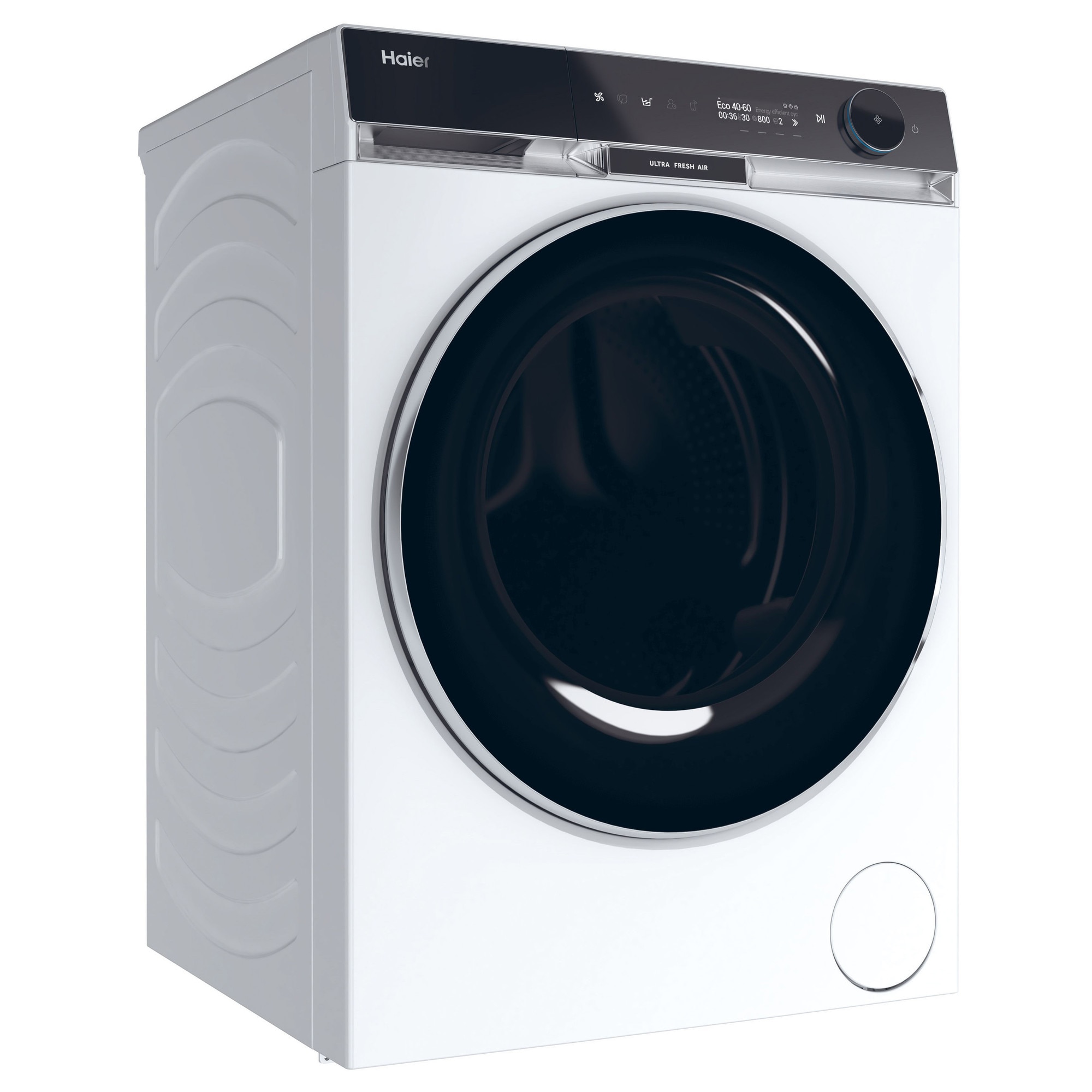 Masina de spalat HAIER HW100-BD14397U1S, Motor Direct Motion, clasa A-20%, 10 kg, 1400 rpm, Ultra Fresh, WiFi/ hOn app, Steam, Autodose, ABT, display LCD, Refresh, alba