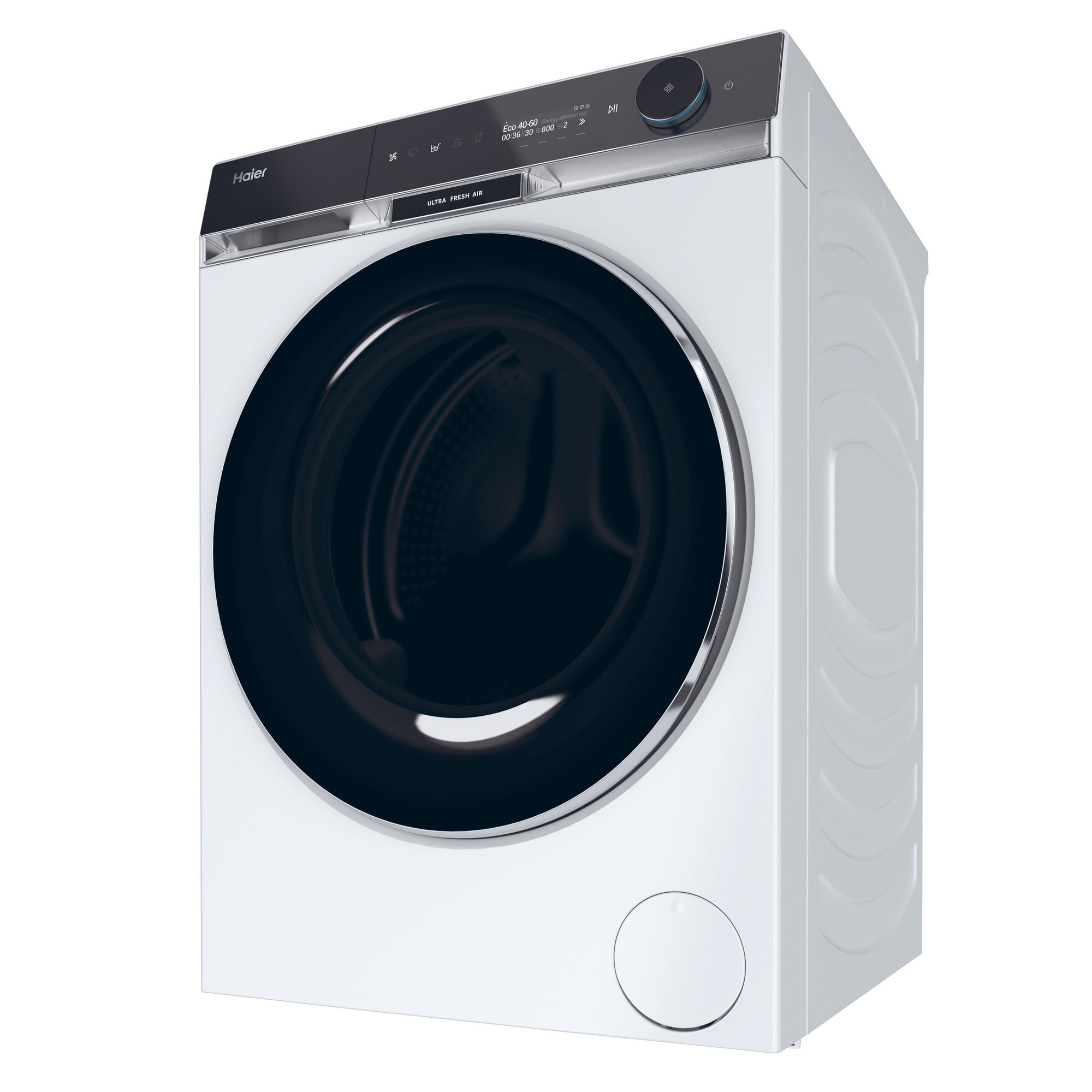 Masina de spalat HAIER HW100-BD14397U1S, Motor Direct Motion, clasa A-20%, 10 kg, 1400 rpm, Ultra Fresh, WiFi/ hOn app, Steam, Autodose, ABT, display LCD, Refresh, alba