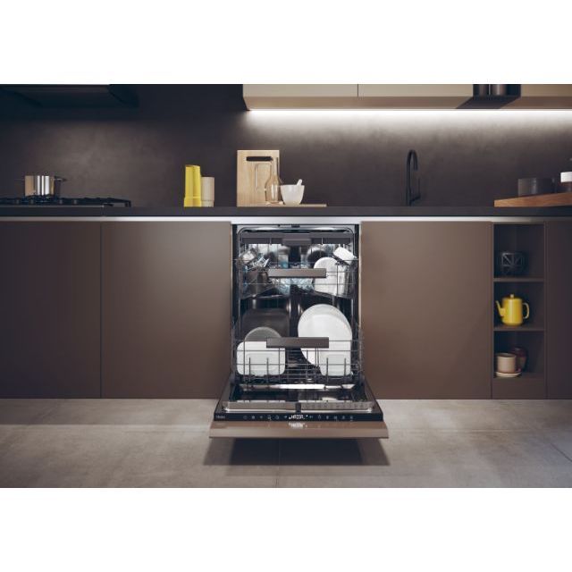 Masina de spalat vase incorporabila Haier XS 6B0S3FSB, 16 seturi, clasa B, motor Inverter, WiFi/ hOn app, 10 programe, PowerWash, 3 cosuri
