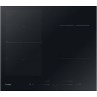 Plita incorporabila Haier HAFRSJ64MC, Inductie, 4 zone, conectivitate WiFi/ hOn app, Cook with me, Multizone cu VaryCook, Boost, multislider Touch Control, 60 cm, Negru