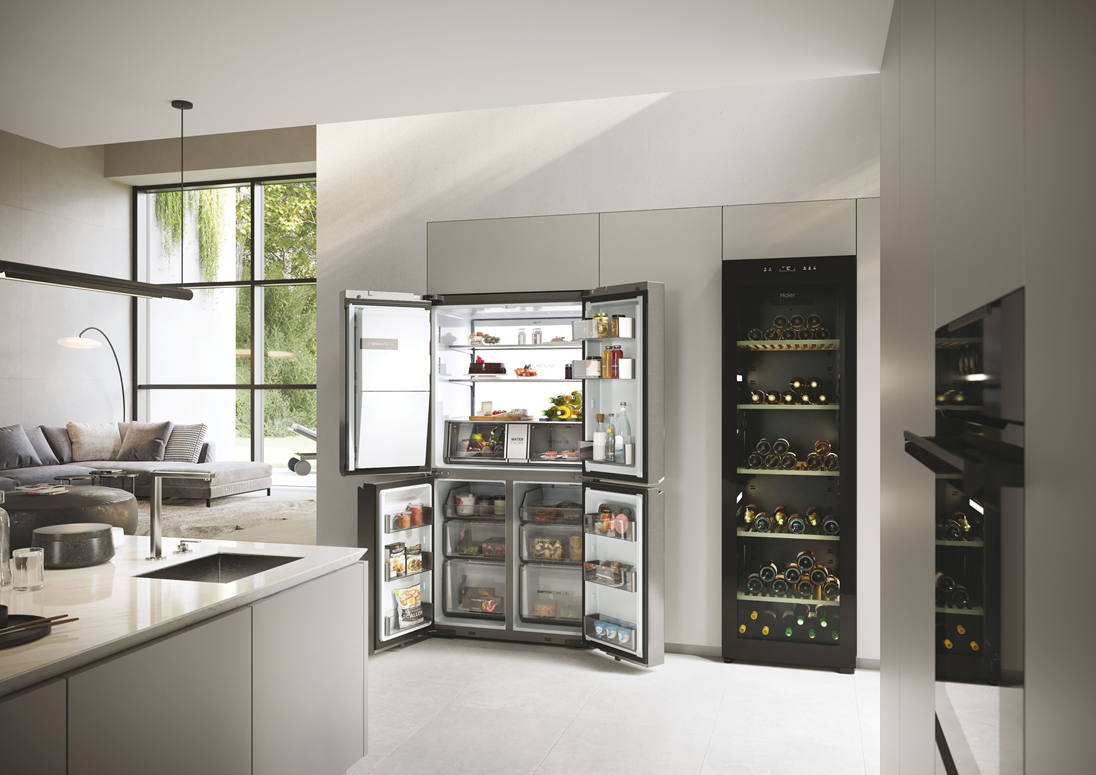 Side by Side Cube Haier, 601L, Clasa E, Total No Frost, Absolute Ice, ABT Pro, Air Surround, Switch Zone, My Zone, Daylight, Dispenser apa si gheata, HCR7918EIMB 2 res e8a374285a78a60d66ae8f7e210ed71b