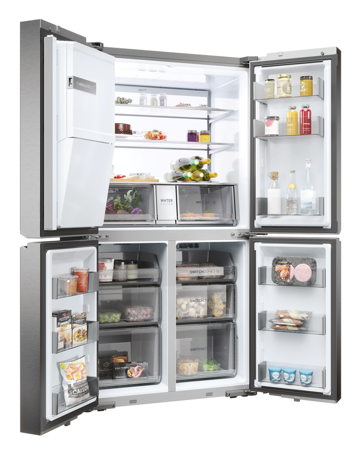 Side by Side Cube Haier, 601L, Clasa E, Total No Frost, Absolute Ice, ABT Pro, Air Surround, Switch Zone, My Zone, Daylight, Dispenser apa si gheata, HCR7918EIMB 3 res efeeadd0d0ae0066316eb5ae7b666299