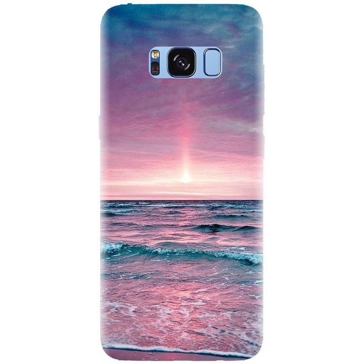 Husa din silicon compatibila cu Samsung Galaxy S8 - model Ocean