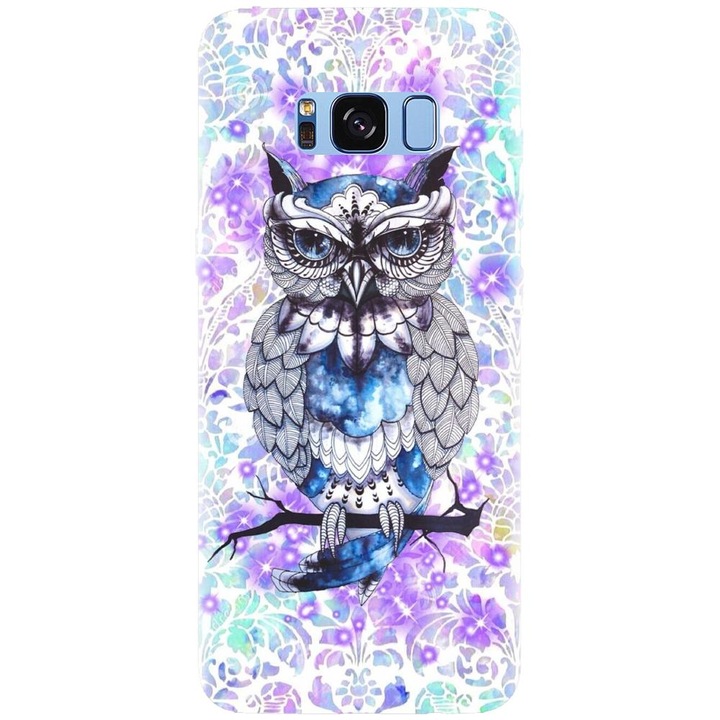Husa din silicon compatibila cu Samsung Galaxy S8 - model Abstract Owl