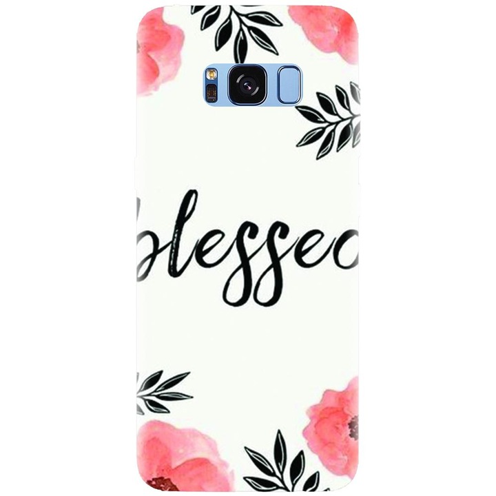 Husa din silicon compatibila cu Samsung Galaxy S8 - model Blessed