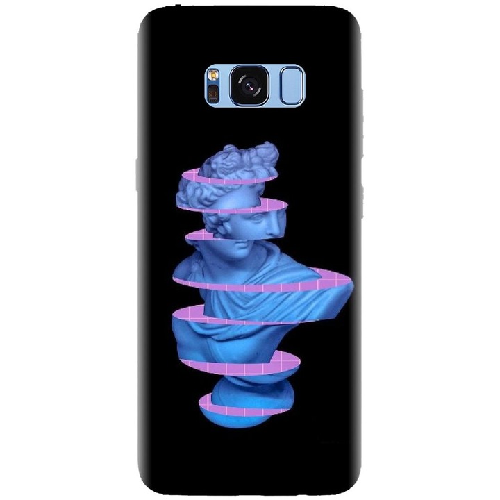 Husa din silicon compatibila cu Samsung Galaxy S8 - model Sculptura