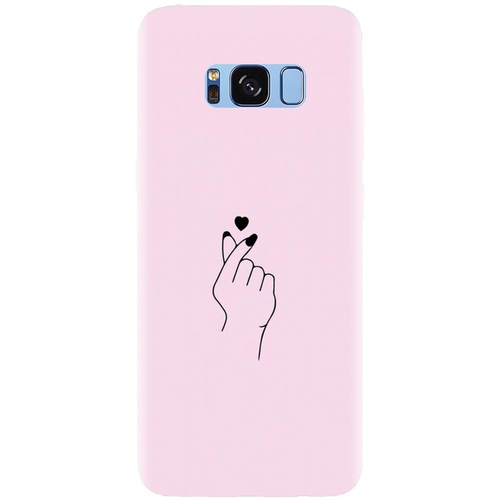 Husa din silicon compatibila cu Samsung Galaxy S8 - model Simple Love