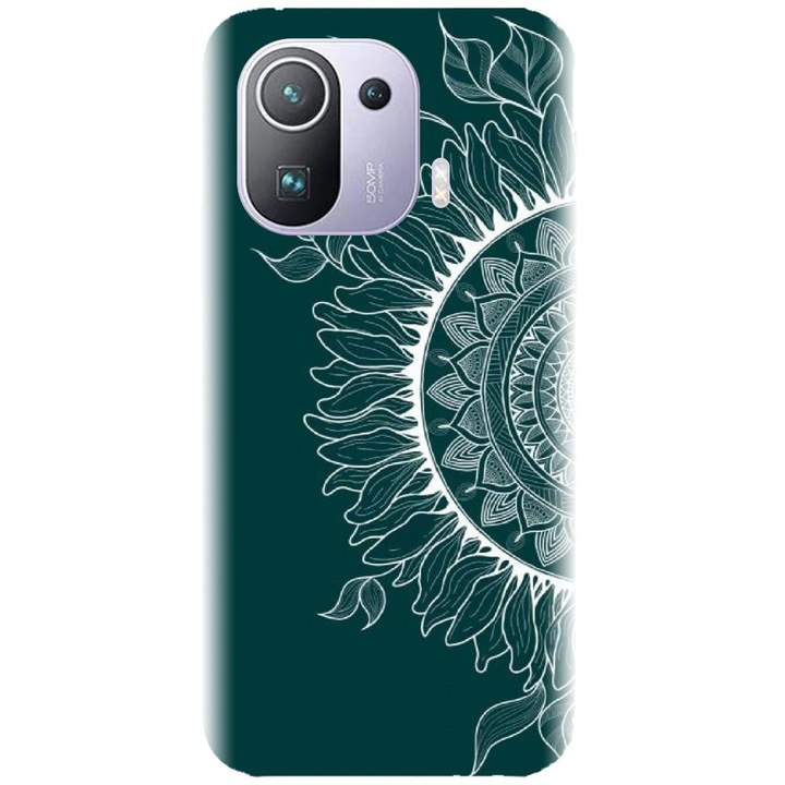 Силиконов калъф, съвместим с модел Xiaomi Mi 11 Pro - Green Mandala