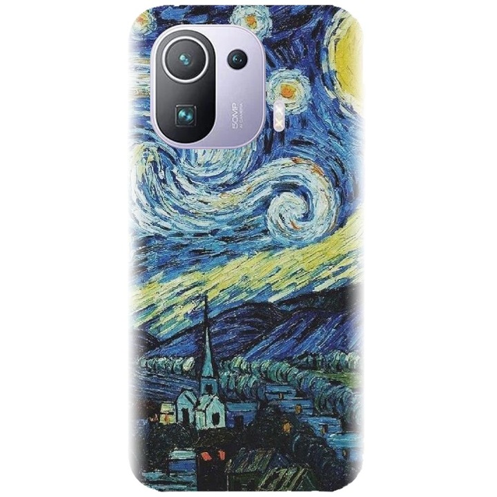 Силиконов калъф, съвместим с Xiaomi Mi 11 Pro - Моделът Starry Night