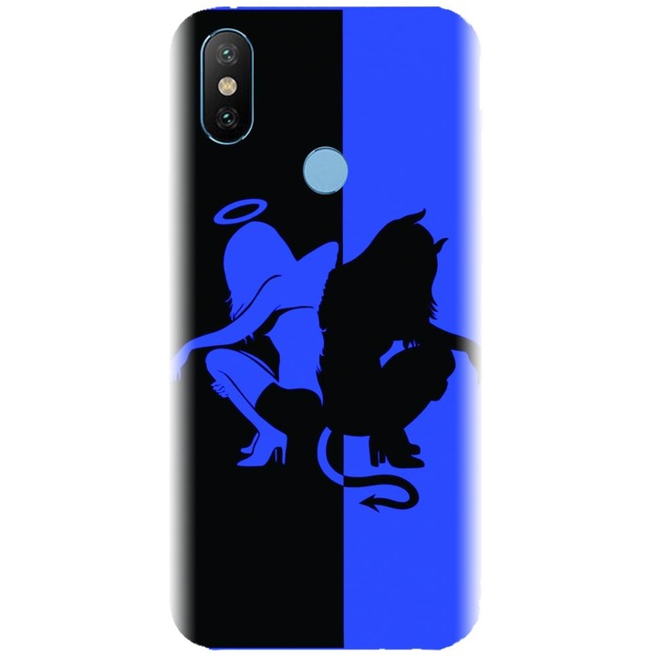 Силиконов калъф, съвместим с Xiaomi Mi A2 - модел Angel Devil
