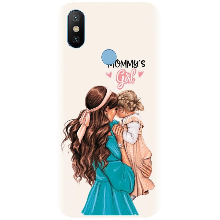 Силиконов кейс съвместим с Xiaomi Mi A2 - Супер модел майка и дъщеря