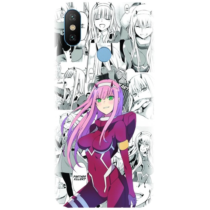 Силиконов капак, съвместим с Xiaomi Mi A2 - модел Anime Zero Two