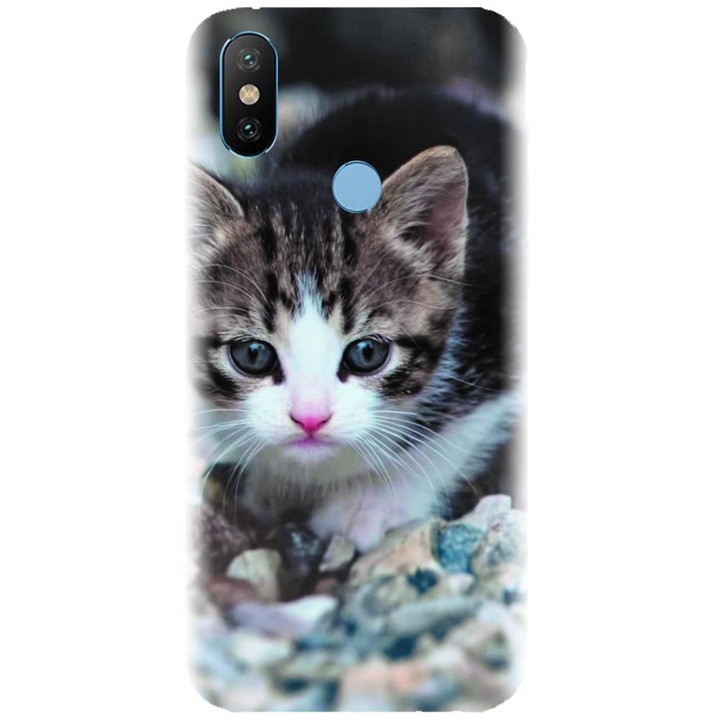 Калъф, Силикон, съвместим с Xiaomi Mi A2 - модел Animal Cat