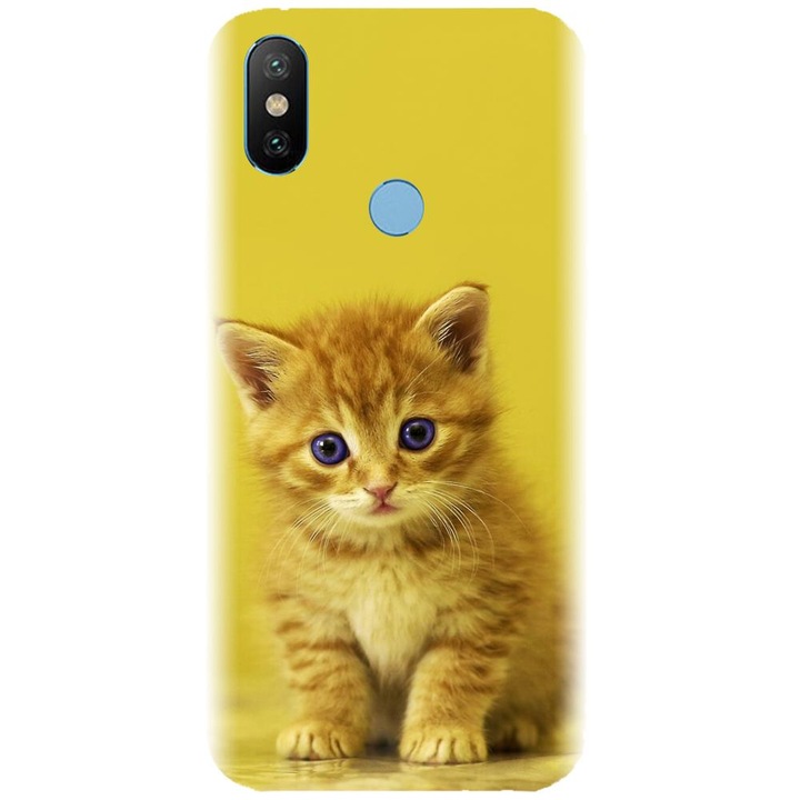 Калъф модел Cat, Силиконов, Съвместим с Xiaomi Mi A2