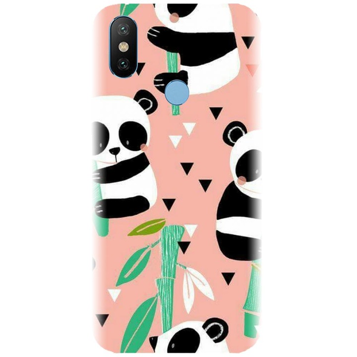 Силиконов кейс съвместим с Xiaomi Mi A2 - модел Baby panda 001