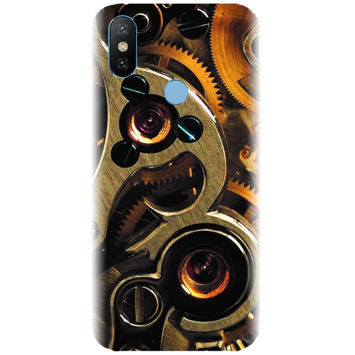 Силиконов калъф, съвместим с модел Xiaomi Mi A2 - Clock Mechanism