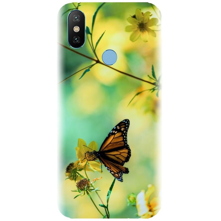 Силиконов калъф, съвместим с Xiaomi Mi A2 - модел Butterfly 001
