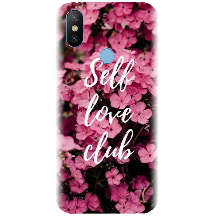 Силиконов калъф, съвместим с Xiaomi Mi A2 - модел Love Self Love Club