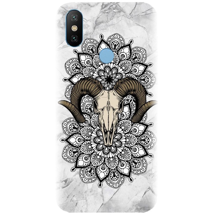 Силиконов калъф, съвместим с Xiaomi Mi A2 - модел Tatoo Art Goat