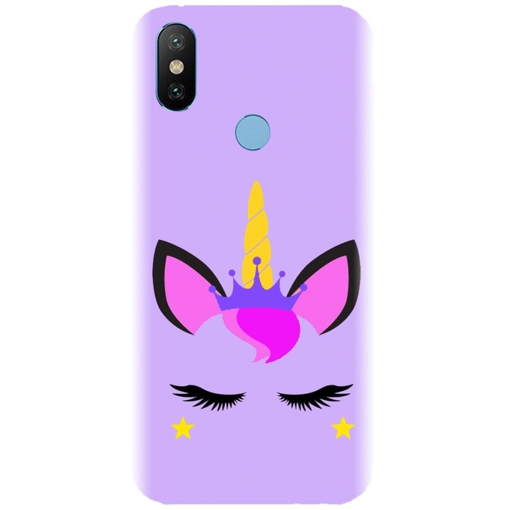 Силиконов калъф, съвместим с Xiaomi Mi A2 - модел Unicorn Shine