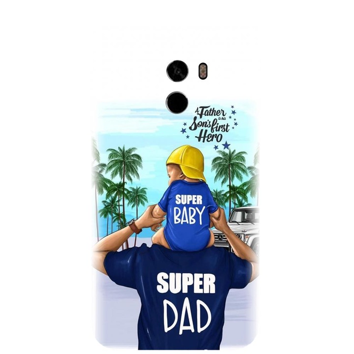 Силиконов калъф, съвместим с Xiaomi Mi Mix 2 - модел Super dad