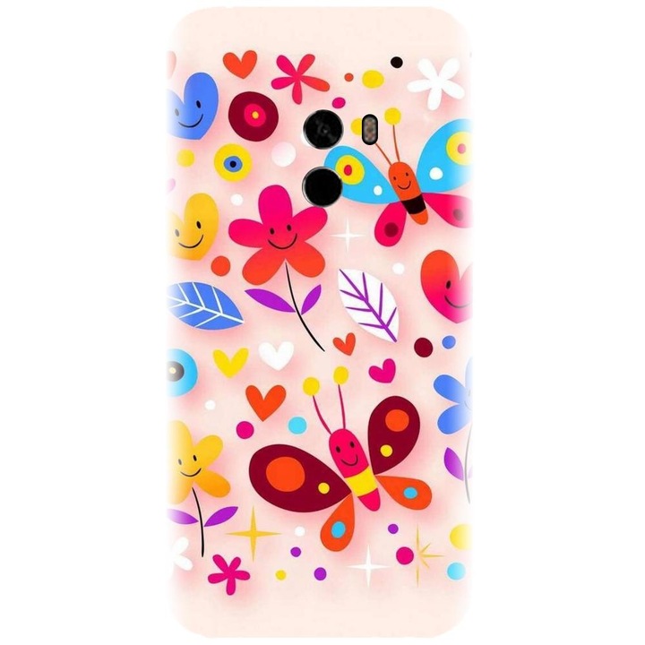 Силиконов капак, съвместим с Xiaomi Mi Mix 2 - модел Butterfly 002