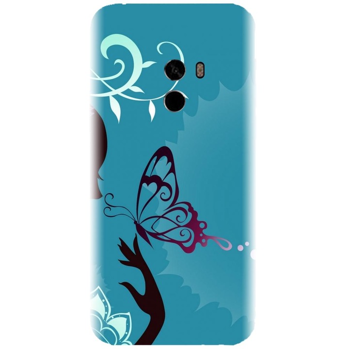 Силиконов калъф, съвместим с Xiaomi Mi Mix 2 - модел Blue Butterfly